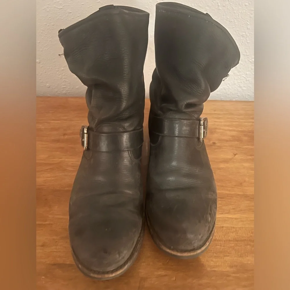 Frye Riding Moto Biker Boots - Picture 4 of 4